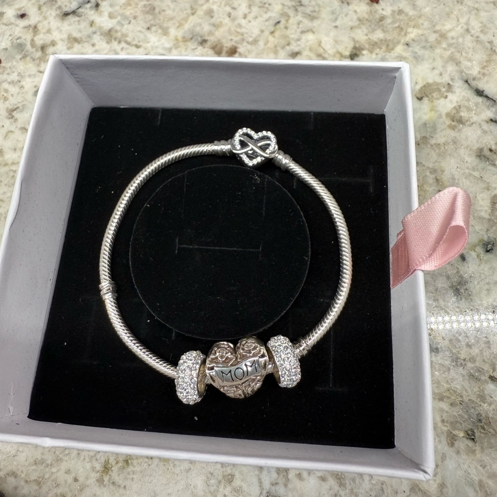 Brighton Charm Bracelet with Mom Charm - New